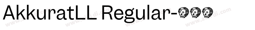 AkkuratLL Regular字体转换